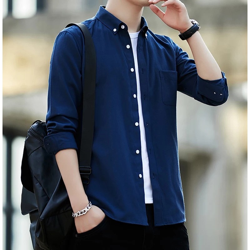 Man's Blue Shirt